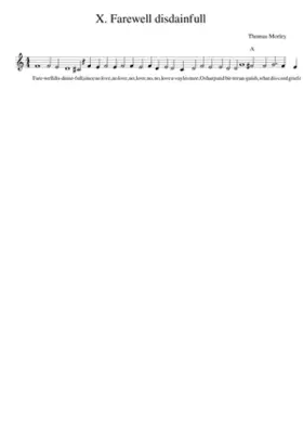 X. Farewell disdainfull