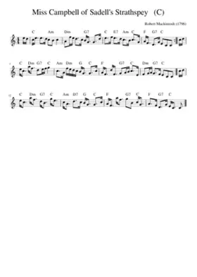 Miss Campbell of Sadell's Strathspey (C)