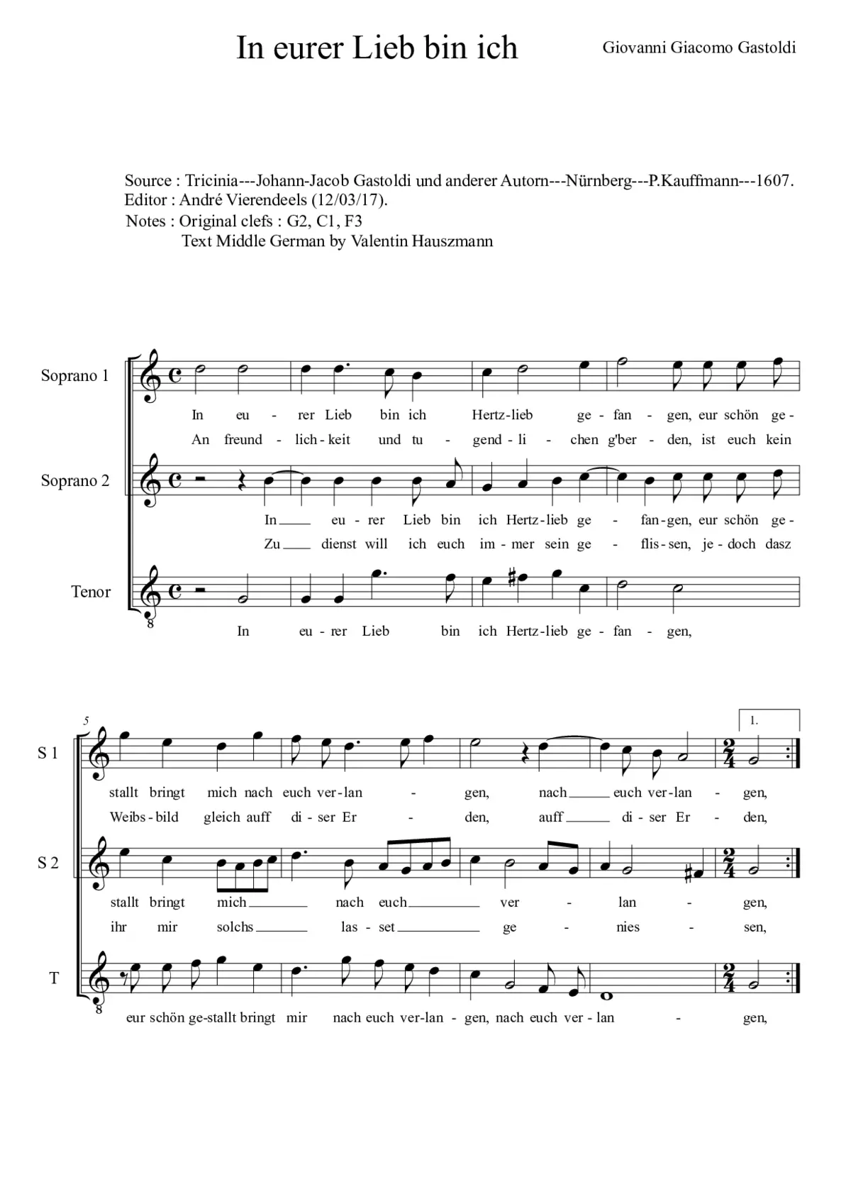 In eurer Lieb - Page 1