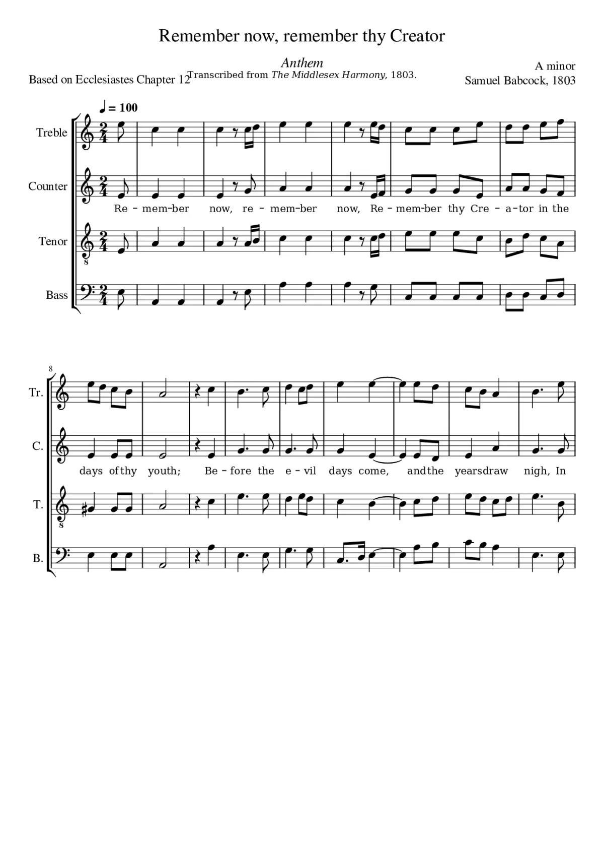 Remember now remember thy Creator - Page 1