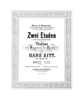 2 Etüden zum Conzertgebrauch