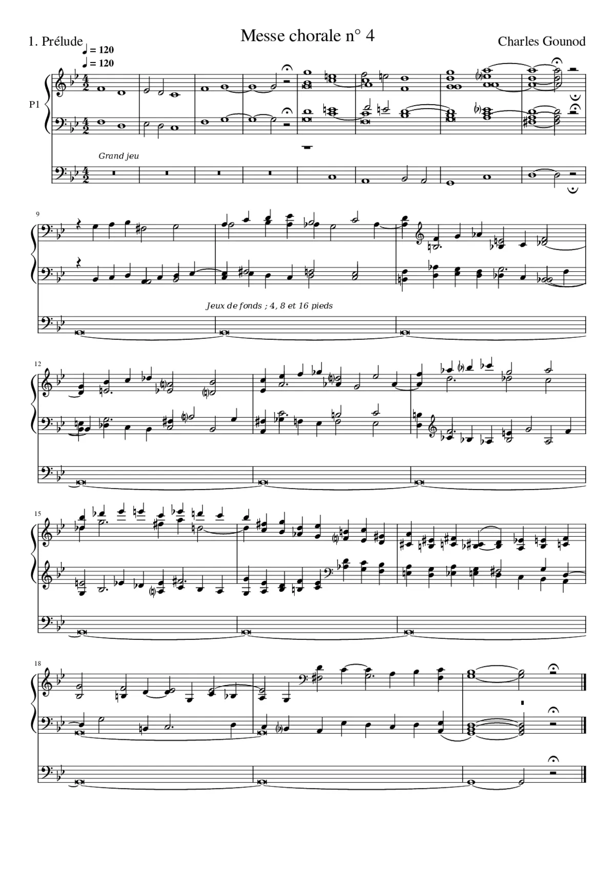 Messe chorale n 4 - Page 1