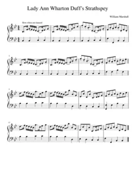 Lady Ann Wharton Duff's Strathspey