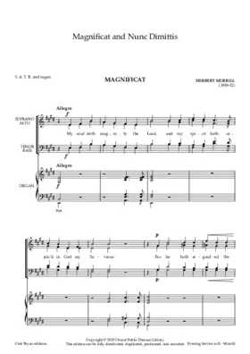 Magnificat and Nunc Dimittis