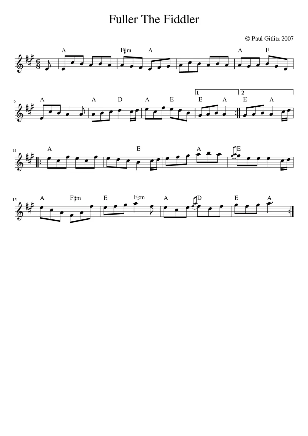 Fuller The Fiddler - Page 1