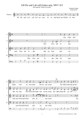 All Ehr und Lob soll Gottes sein, SWV 421