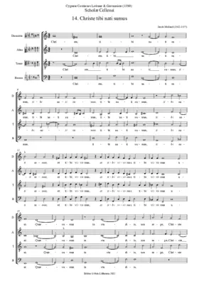 Christe tibi nati sumus