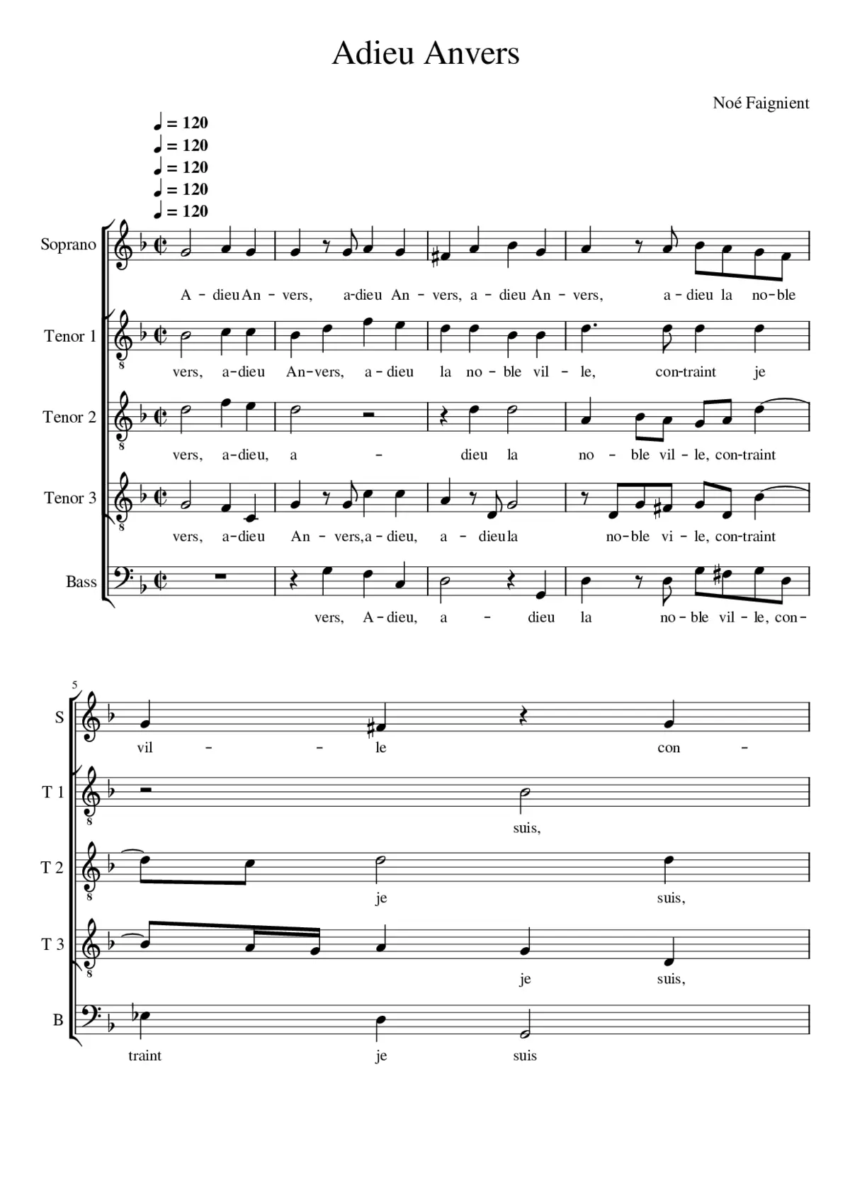 Adieu Anvers - Page 1