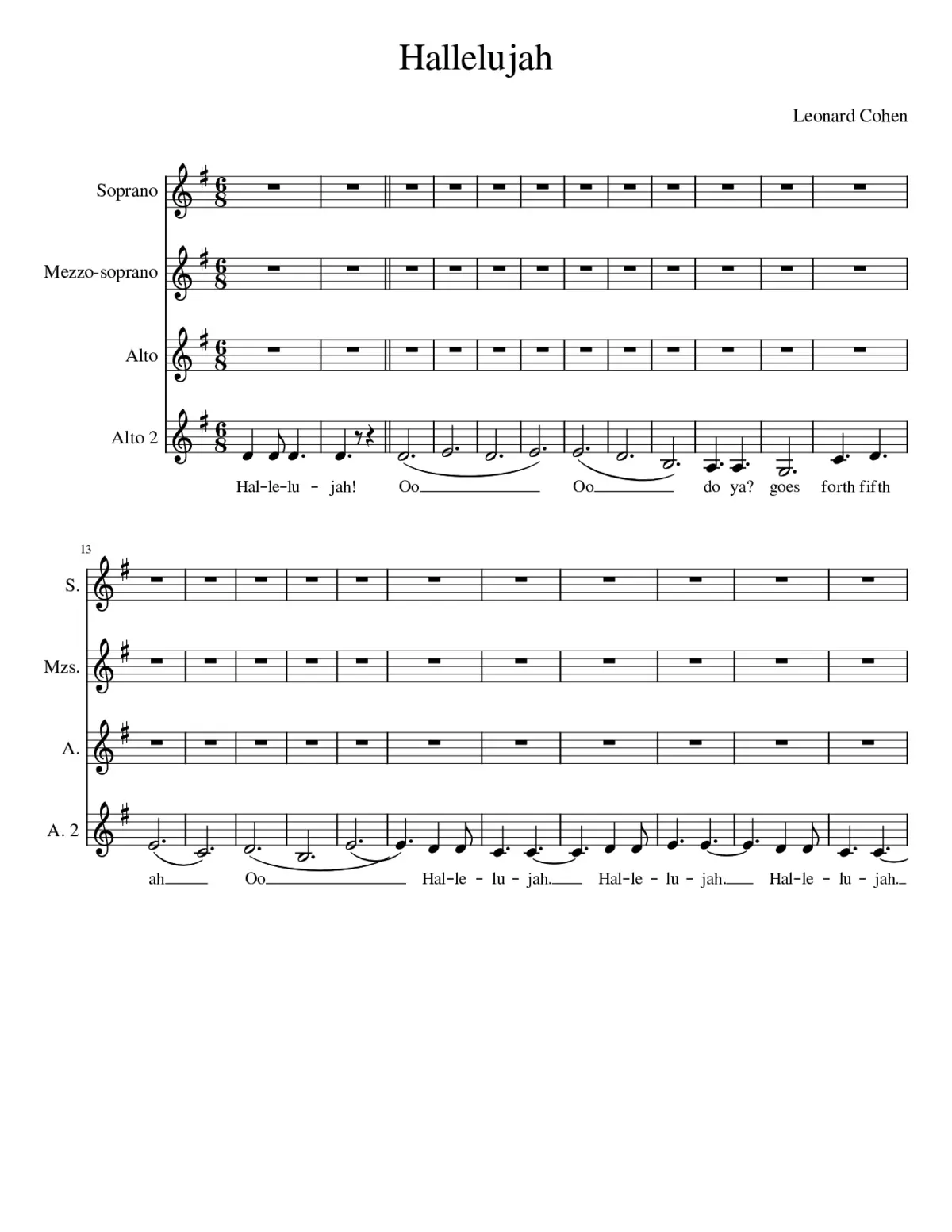 hallelujah - Page 1