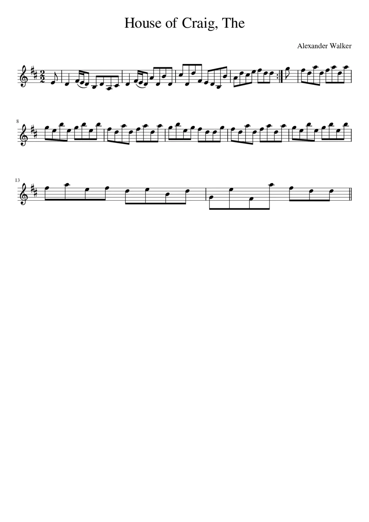 The House of Craig - Page 1