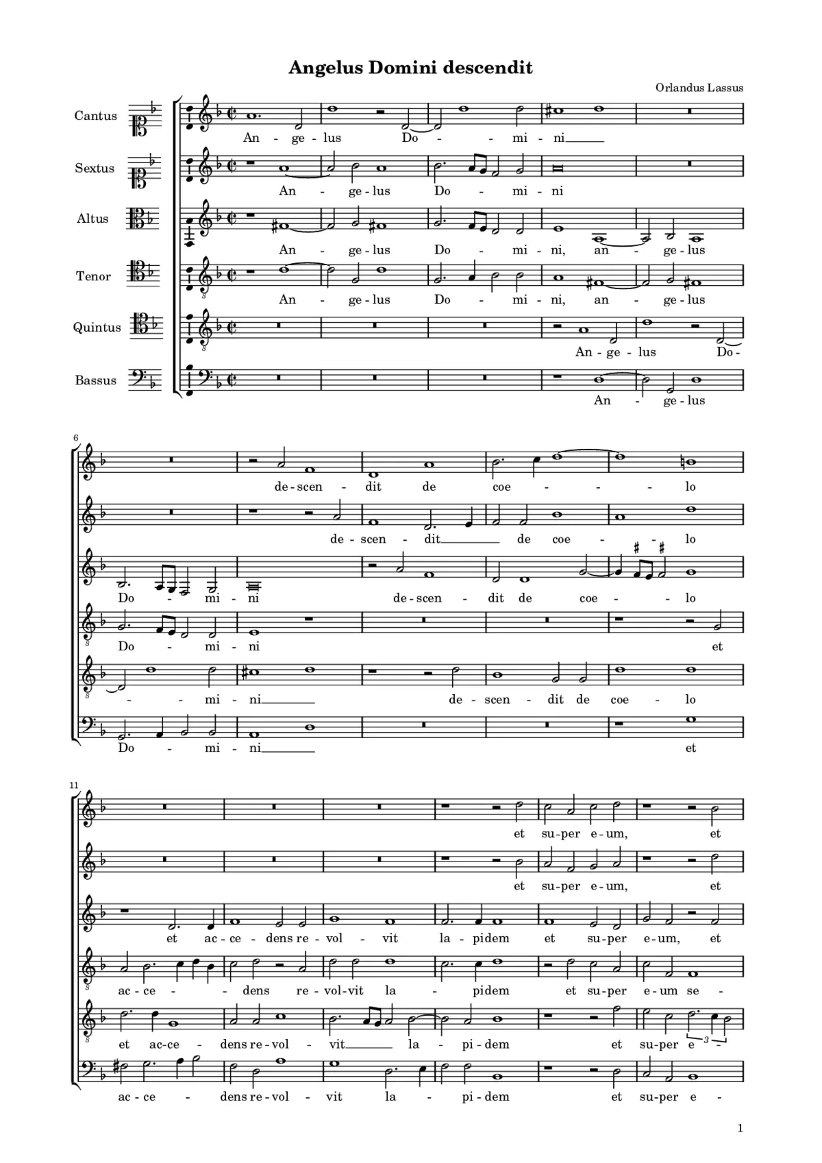 Angelus Domini descendit - Page 1