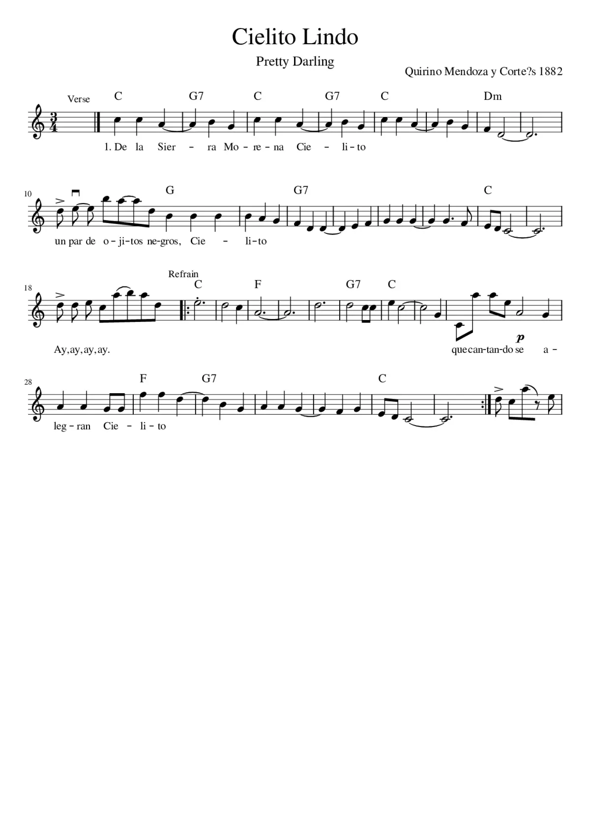 cielito lindo - Page 1