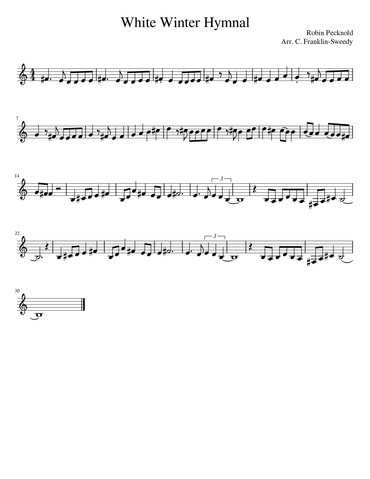 white winter hymnal - Page 1