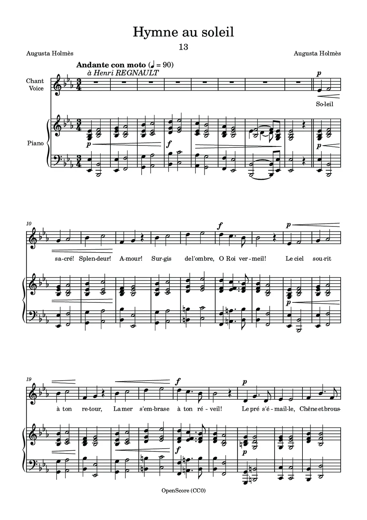 Hymne au Soleil - Page 1