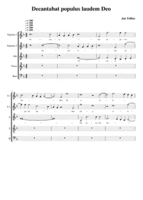 Decantabat populus laudem Deo