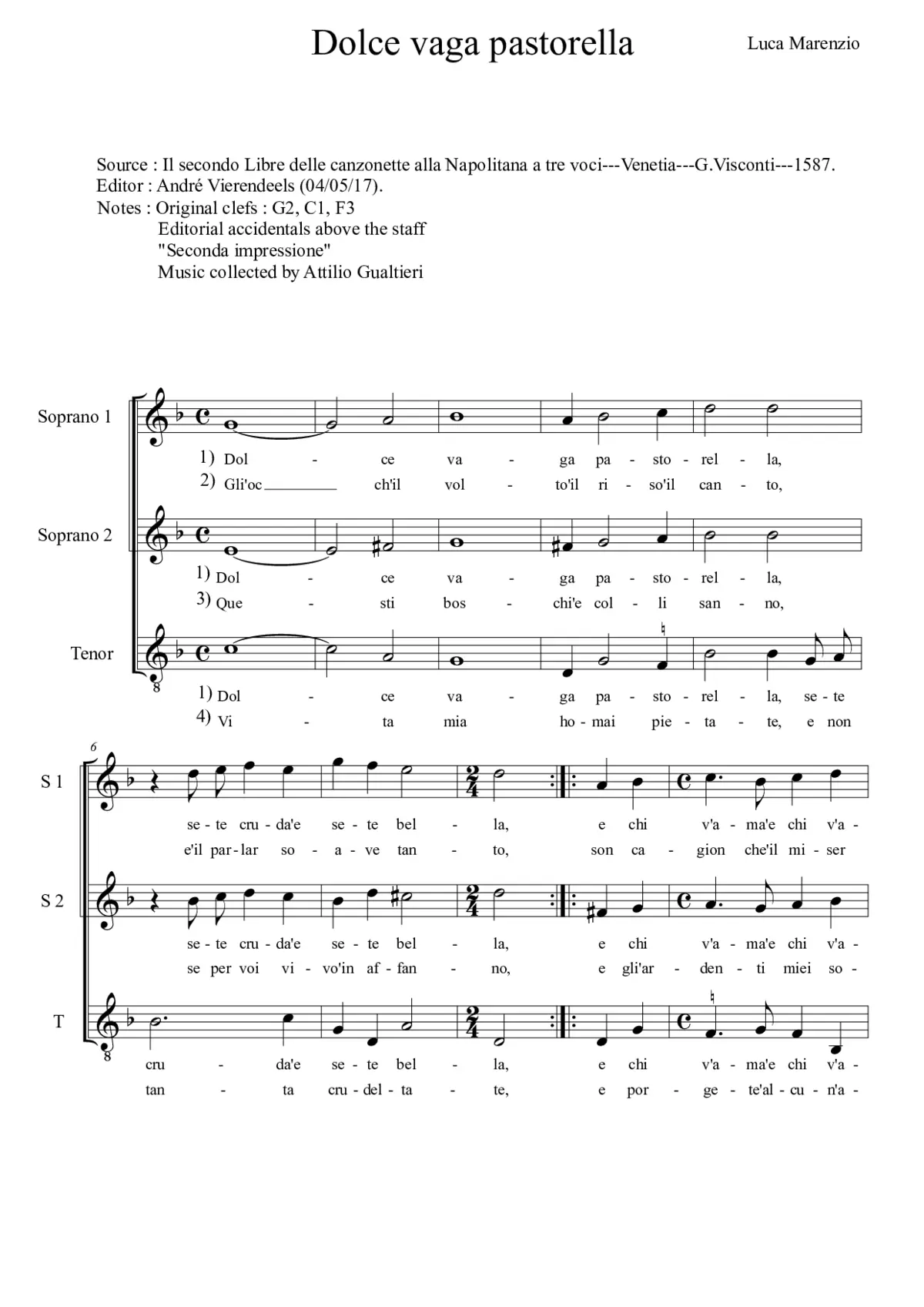 Dolce vaga pastorella - Page 1
