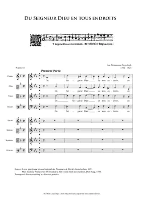 Pseaume 111 - Du Seigneur Dieu en tous endroits