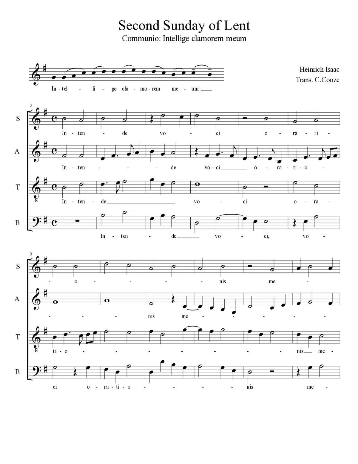 Intellige clamorem meum - Page 1