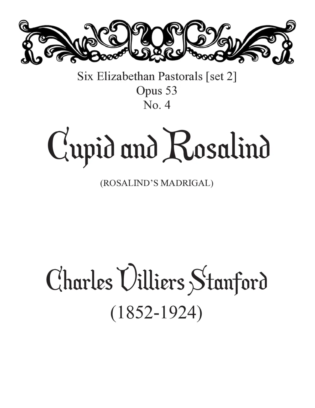 Cupid and Rosalind - Page 1