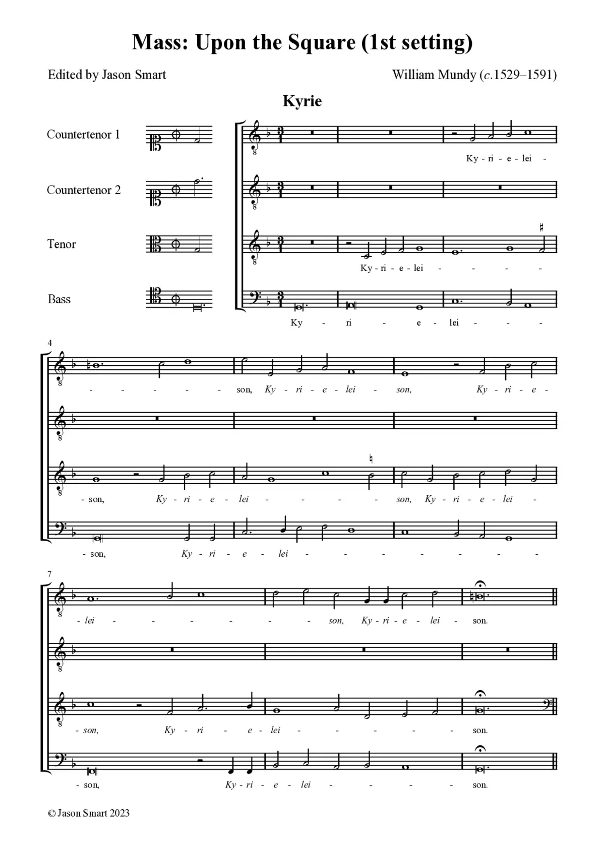 Mass 'Upon the Square' (1st setting) - Page 1