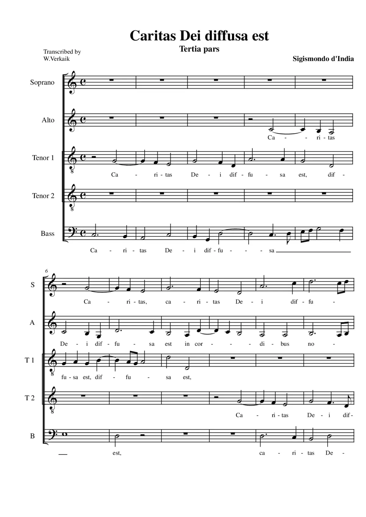 Caritas Dei diffusa est - Page 1