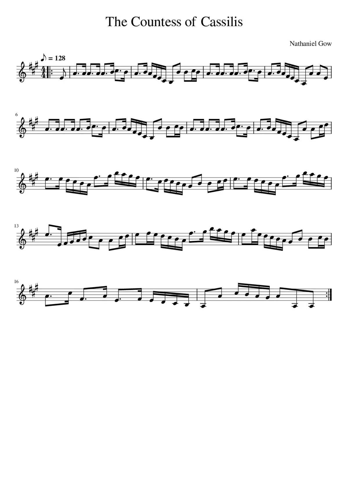 The Countess of Cassilis - Page 1