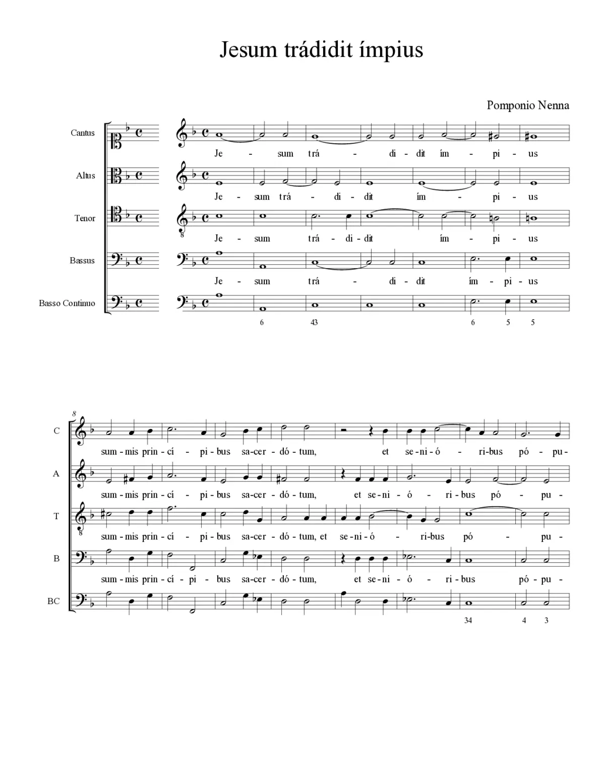 Jesum trádidit ímpius - Page 1