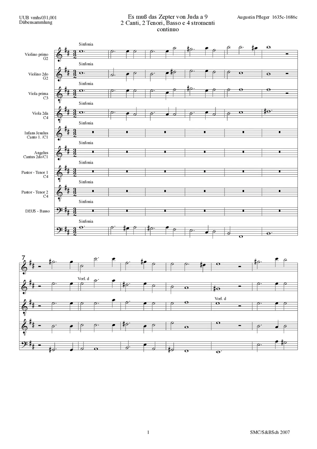 Es muß das Zepter von Juda - Page 1