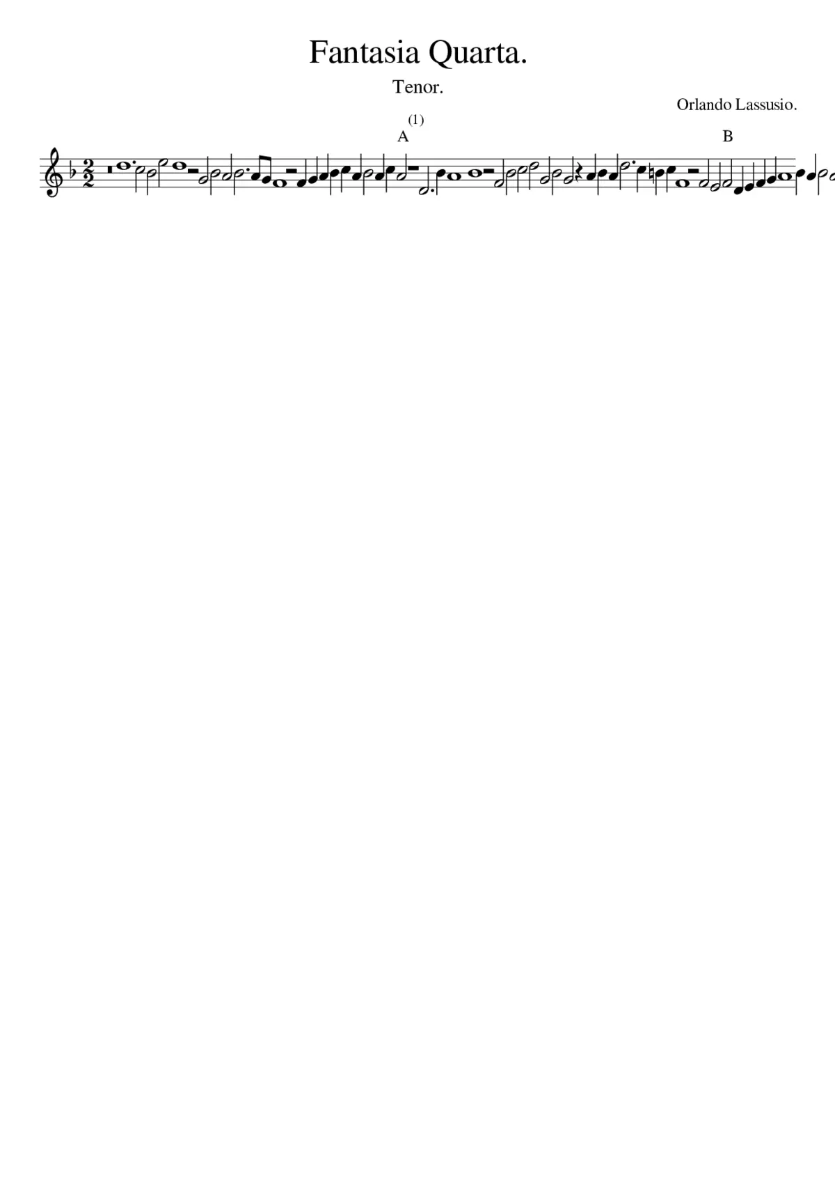 Fantasia Quarta. - Page 1