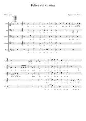 Felice chi vi mira; Ben hebbe amica stella