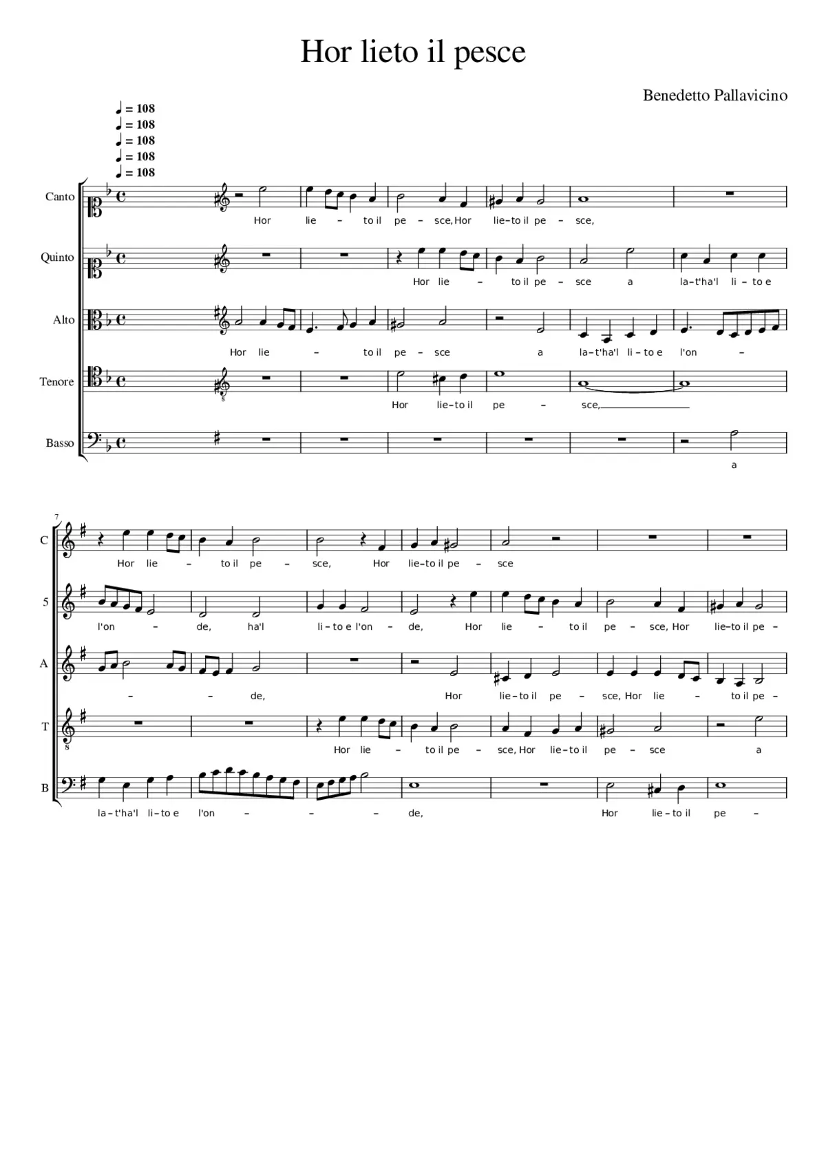 Hor lieto il pesce - Page 1