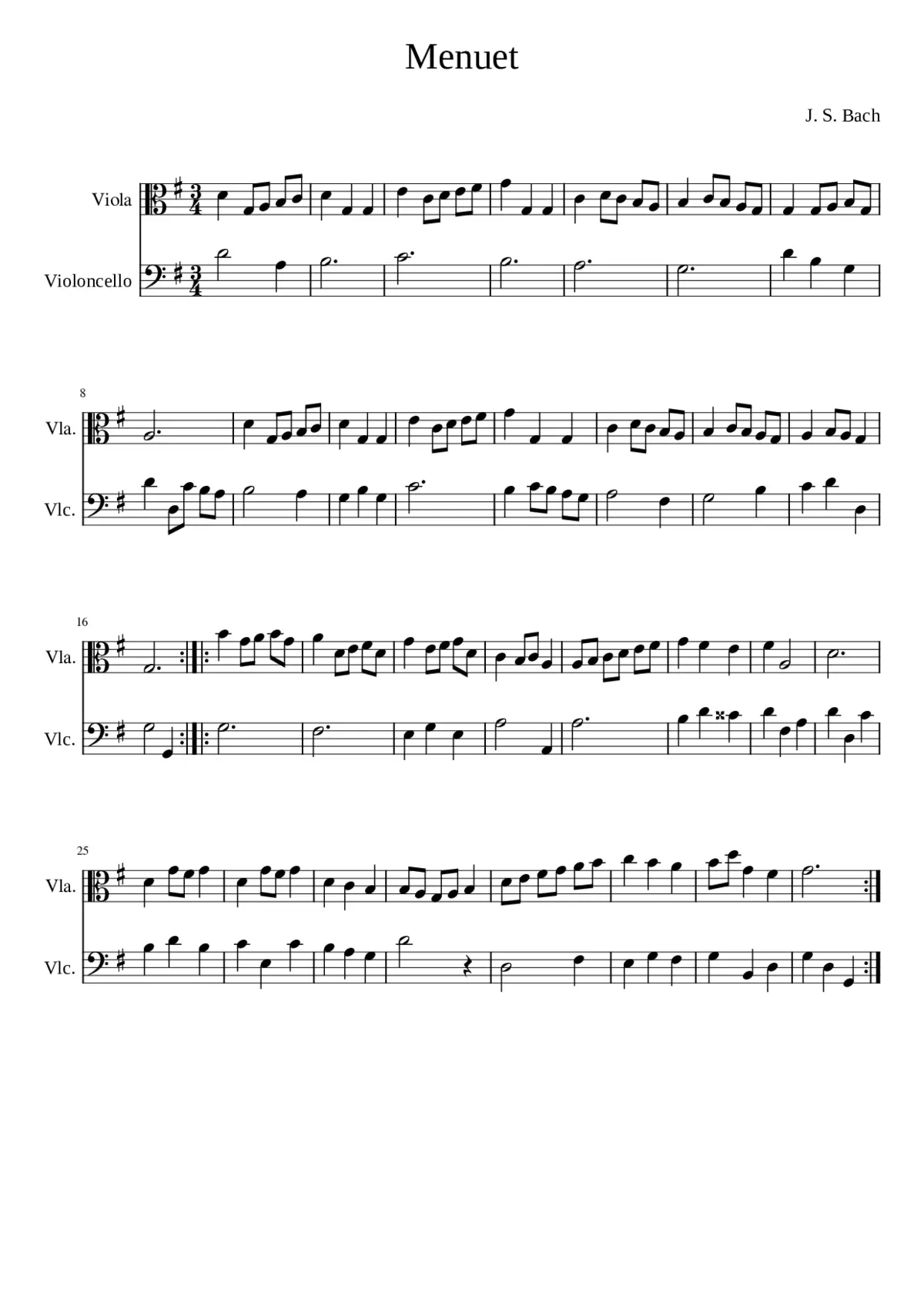 Menuet - Page 1