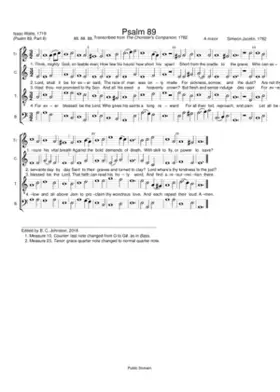 Psalm 89 - Simeon Jocelin