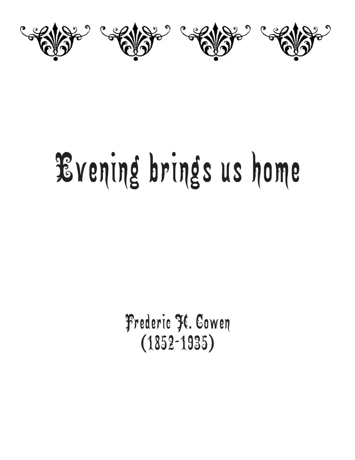 Evening brings us home - Page 1