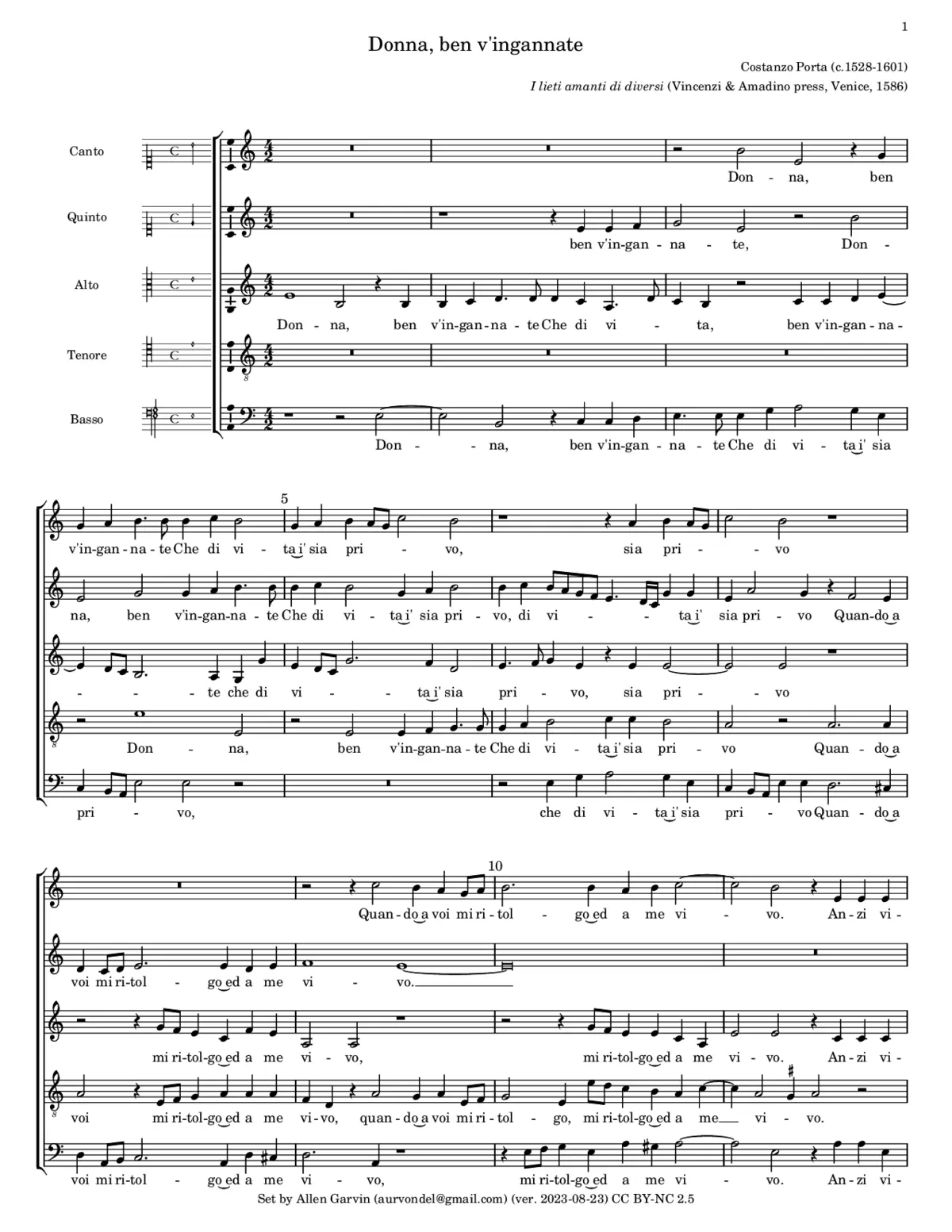 Donna, ben v'ingannate - Page 1