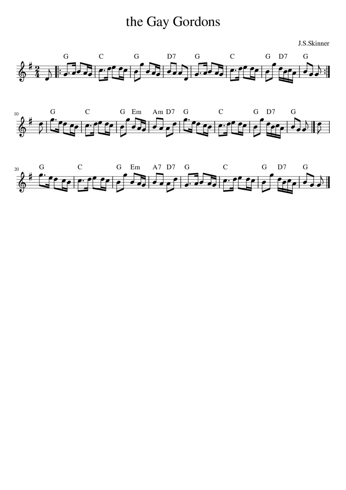 The Gay Gordons - Page 1