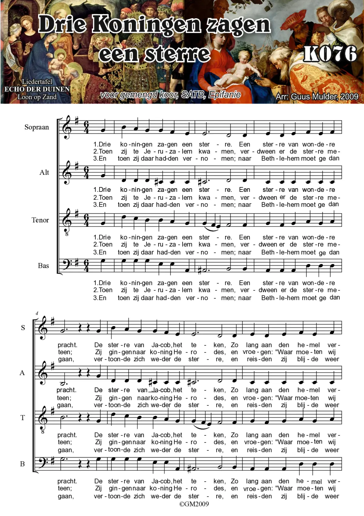 Drie Koningen zagen een sterre - Page 1