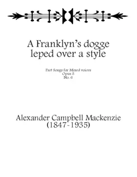 A Franklyn’s dogge leped over a style