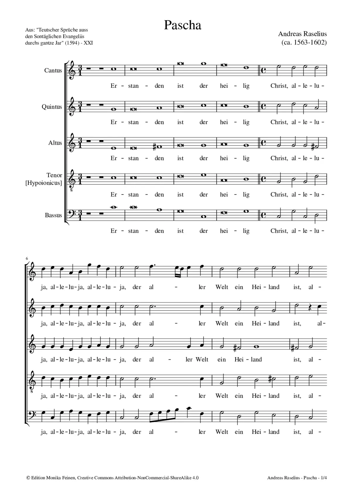 Erstanden ist der heilig Christ - Page 1