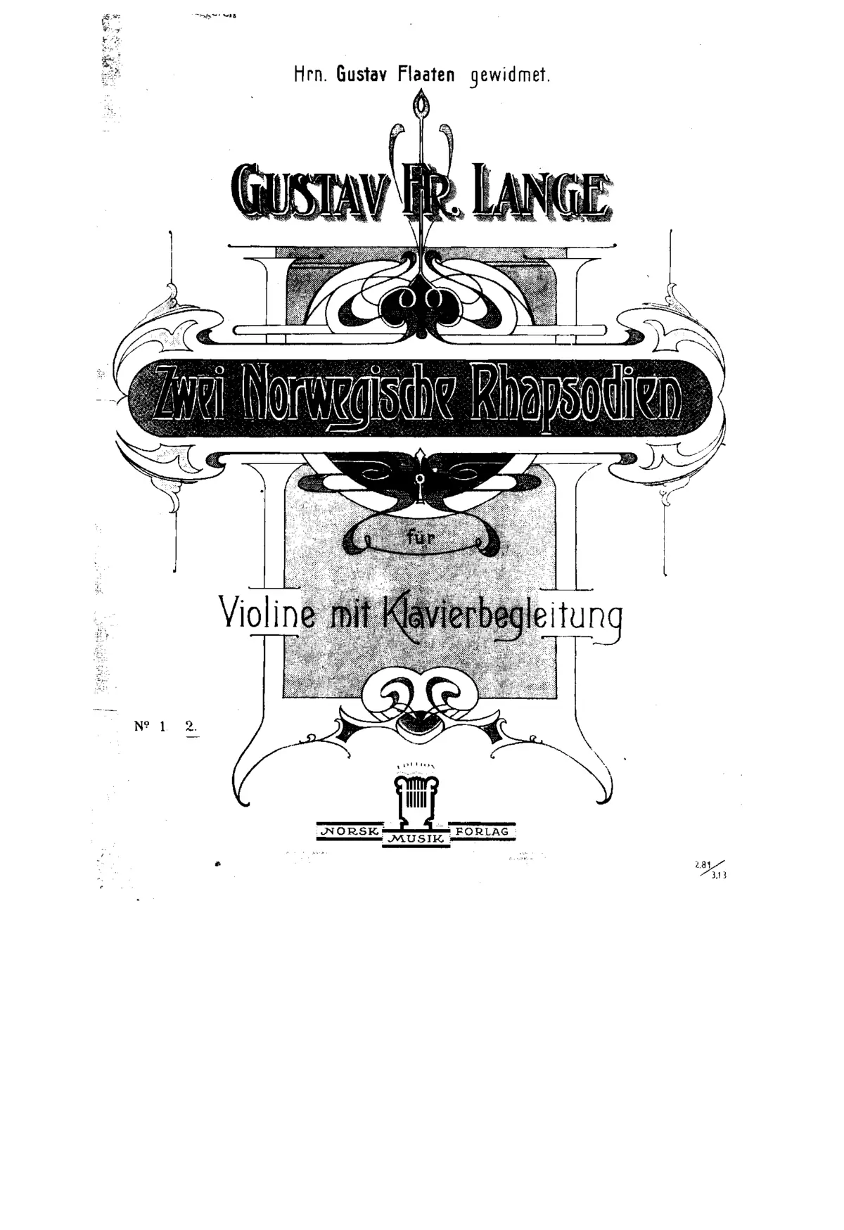2 Norwegische Rhapsodien - Page 1
