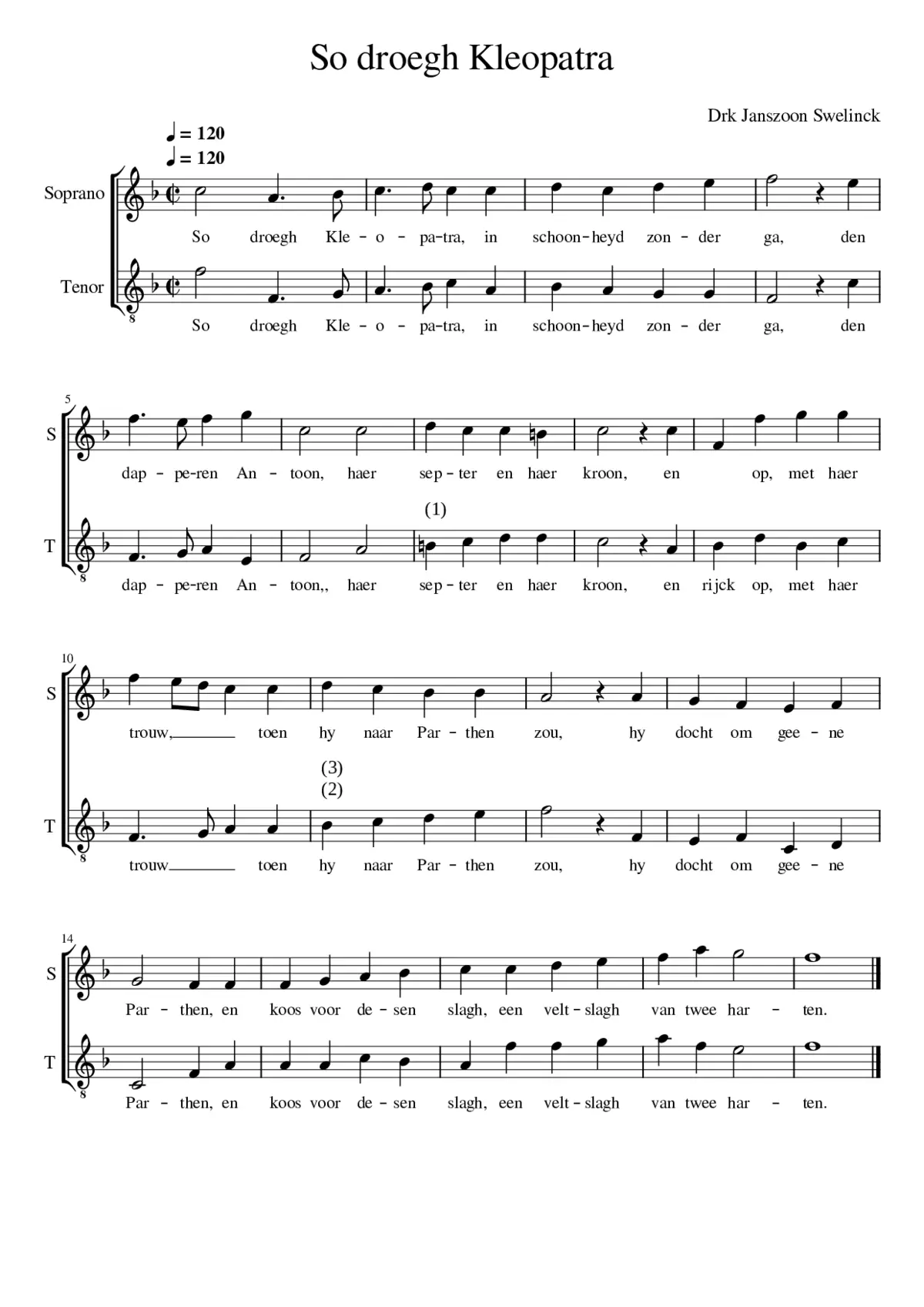 So droegh Kleopatra - Page 1