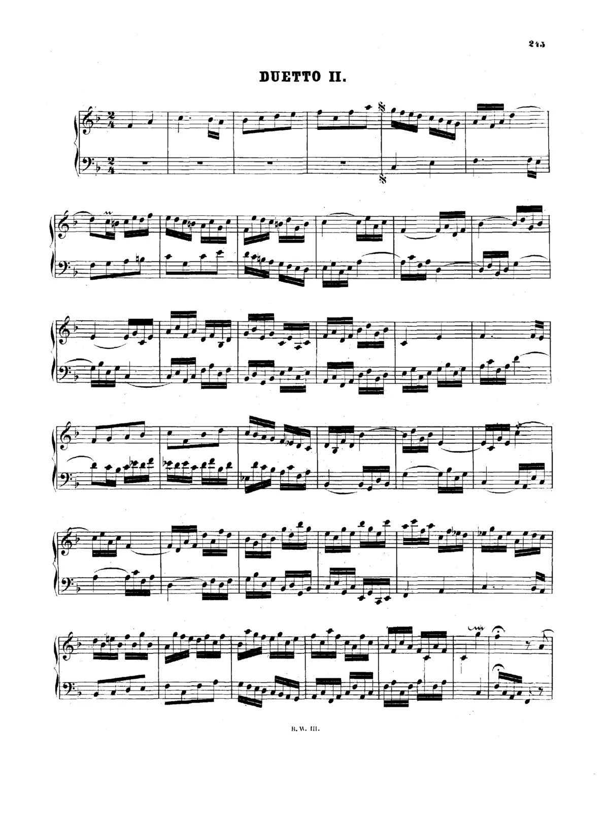 Duetto No.2 in F major - Page 1