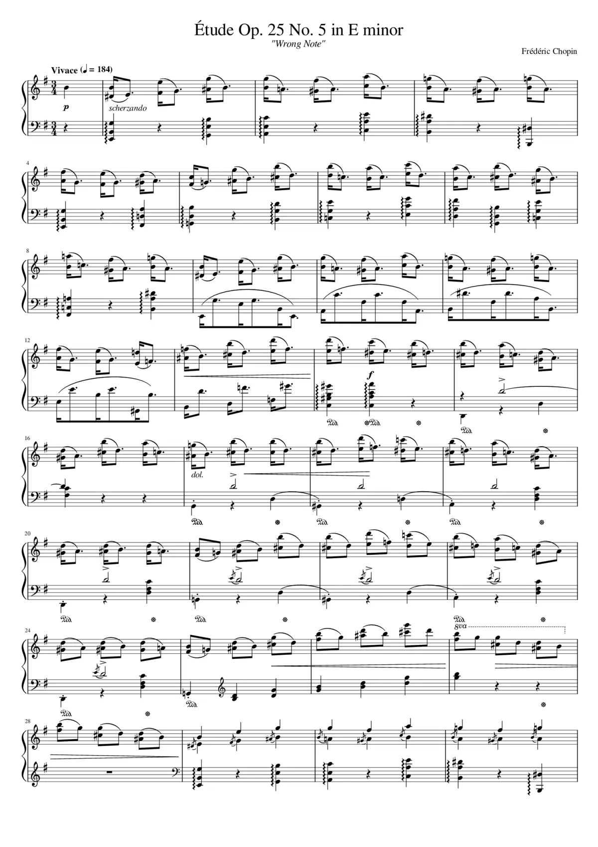 Études Op.25 - Page 1