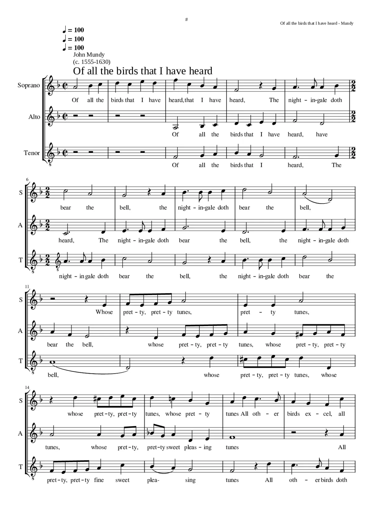 Of all the birds that I have heard - Page 1