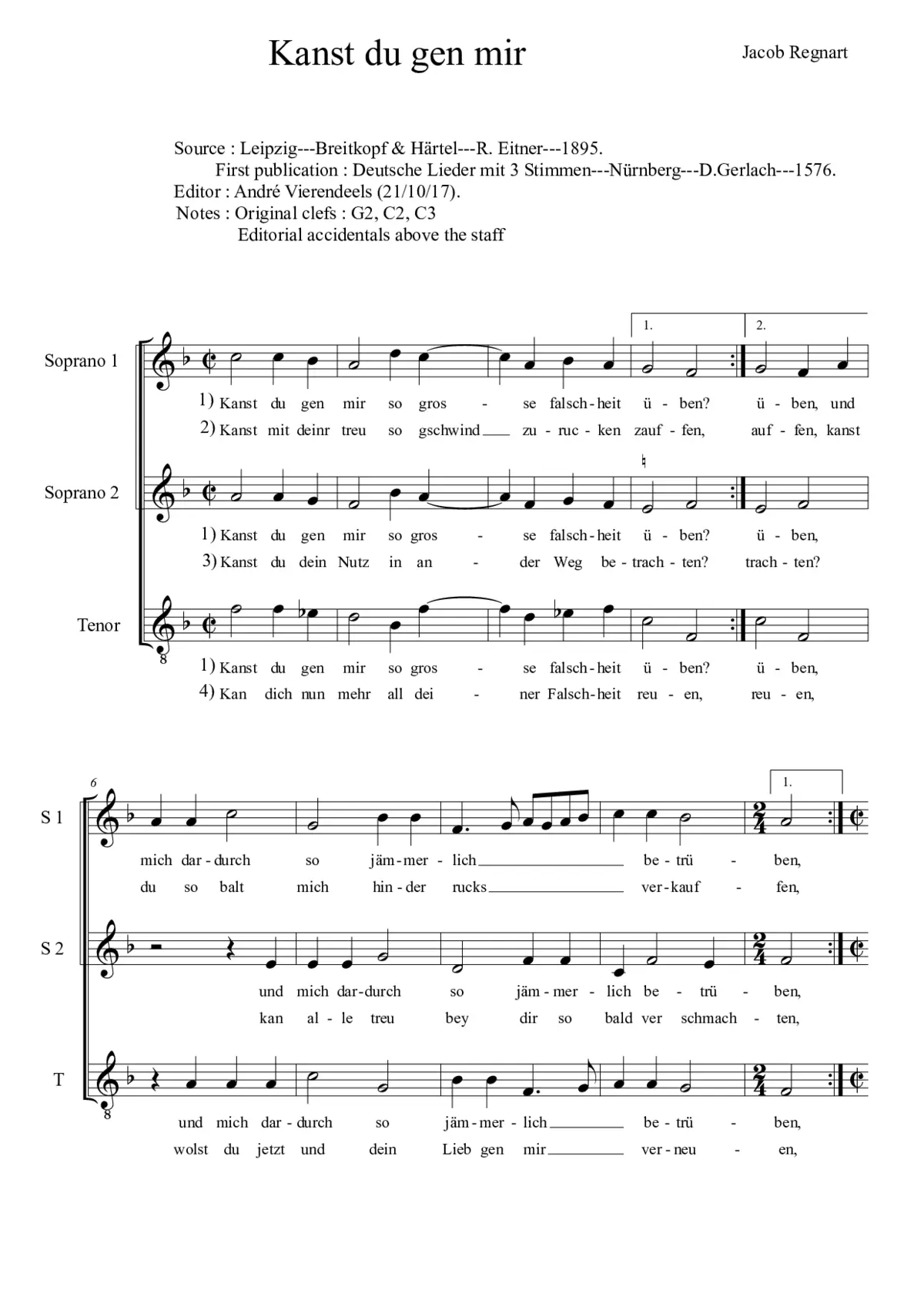 Kanst du gen mir - Page 1