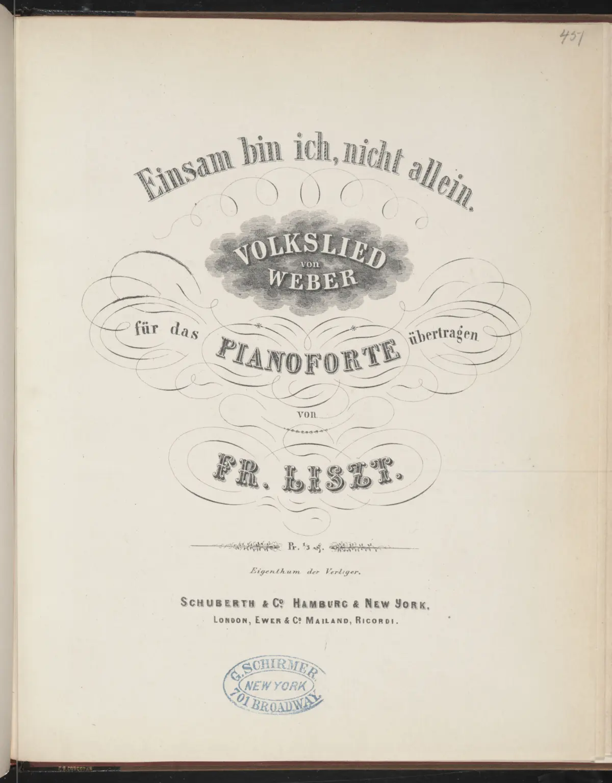 Einsam bin ich, nicht allein - Page 1