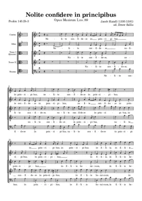 Nolite confidere in principibus