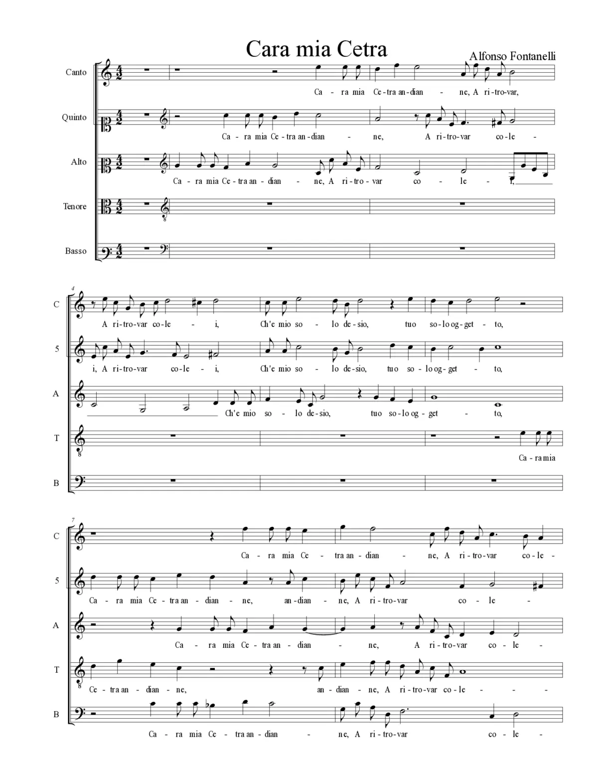 Cara mia Cetra - Page 1