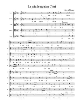 La mia leggiadra Clori