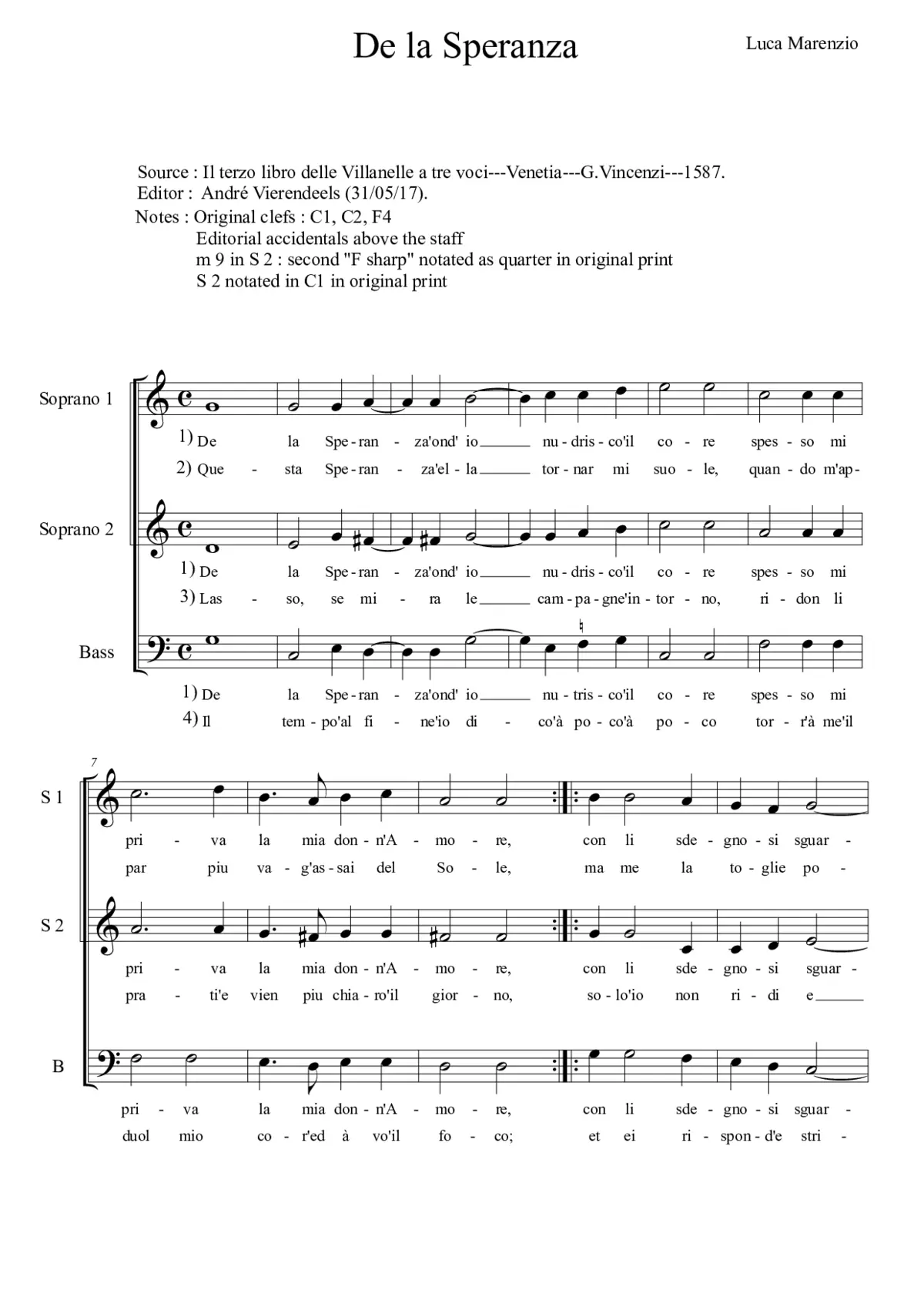 De la Speranza - Page 1